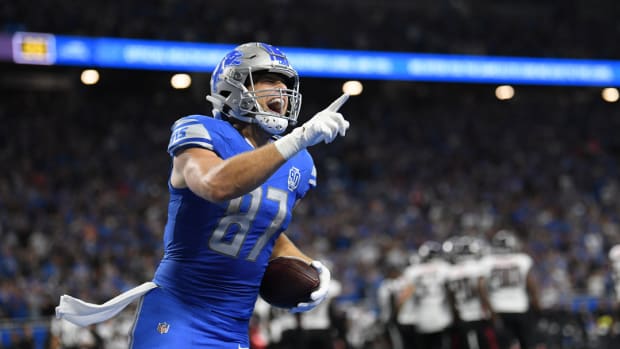 Detroit Lions tight end Sam LaPorta